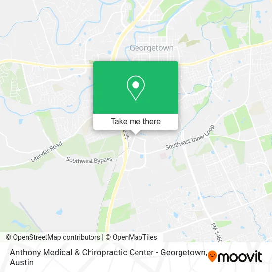 Anthony Medical & Chiropractic Center - Georgetown map