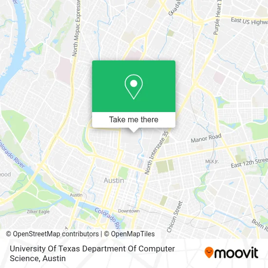 University Of Texas Department Of Computer Science map