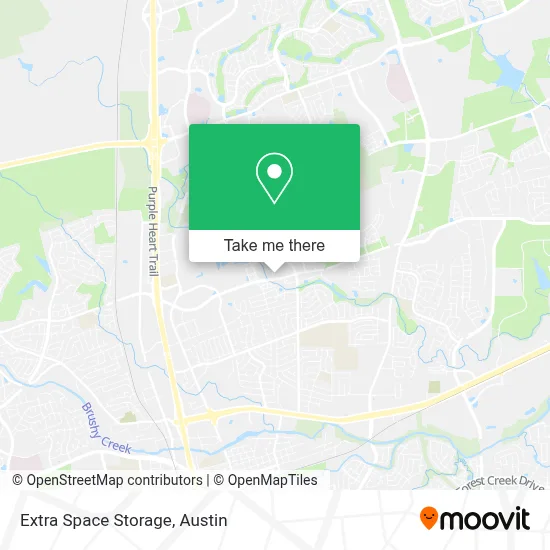 Extra Space Storage map