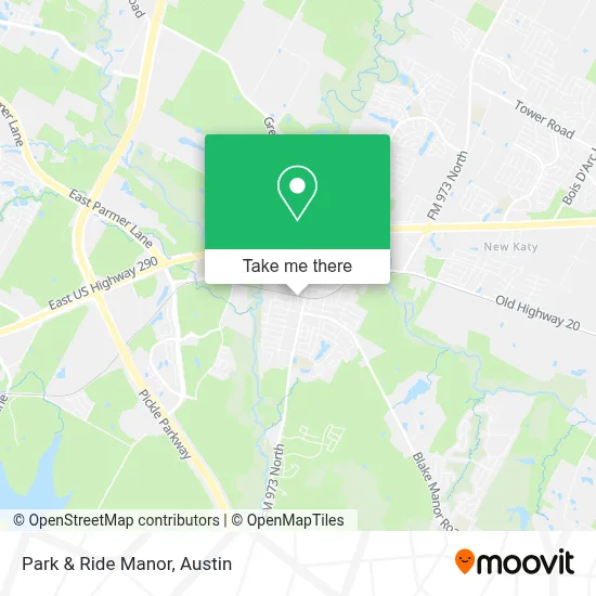 Park & Ride Manor map