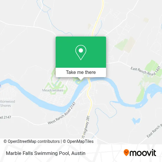 Marble Falls Swimming Pool map