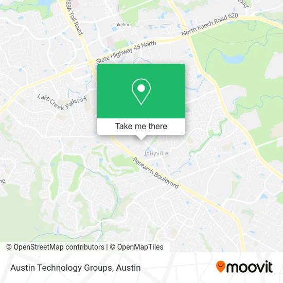 Austin Technology Groups map