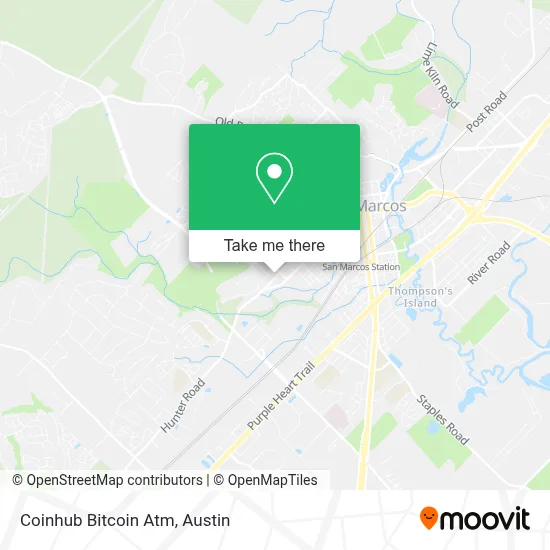 Coinhub Bitcoin Atm map