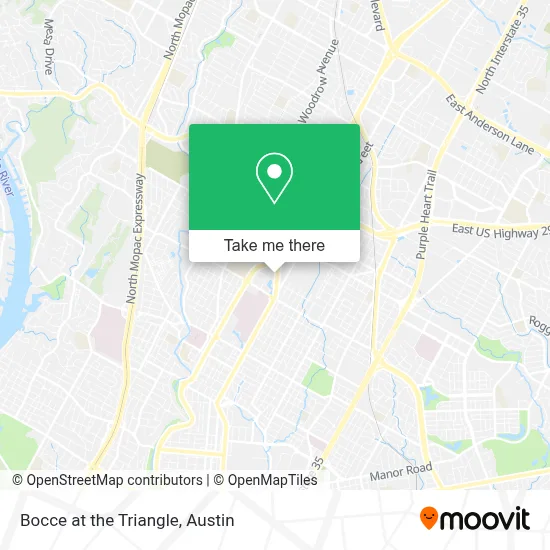Bocce at the Triangle map
