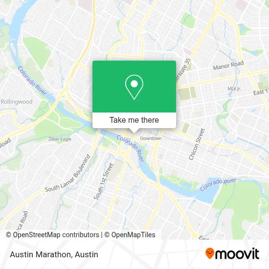 Austin Marathon map