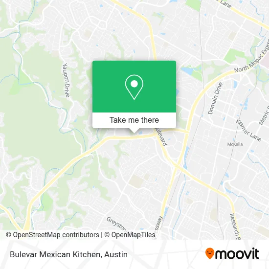 Bulevar Mexican Kitchen map