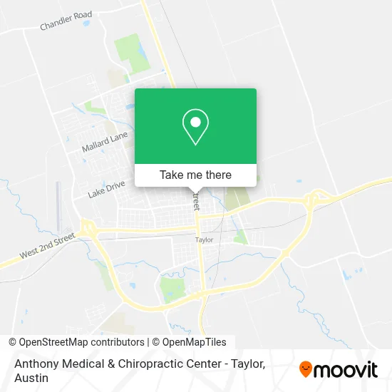Anthony Medical & Chiropractic Center - Taylor map