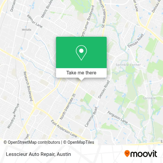 Lesscieur Auto Repair map