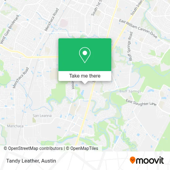 Tandy Leather map