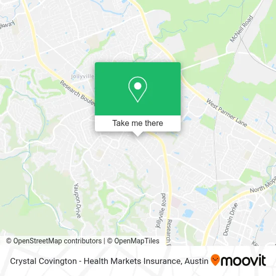 Crystal Covington - Health Markets Insurance map