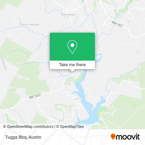 Tuggs Bbq map