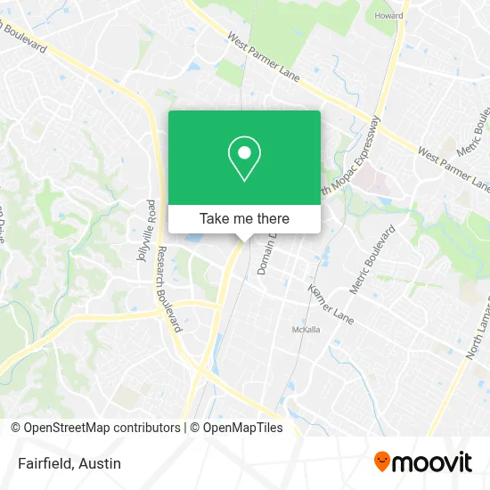 Fairfield map