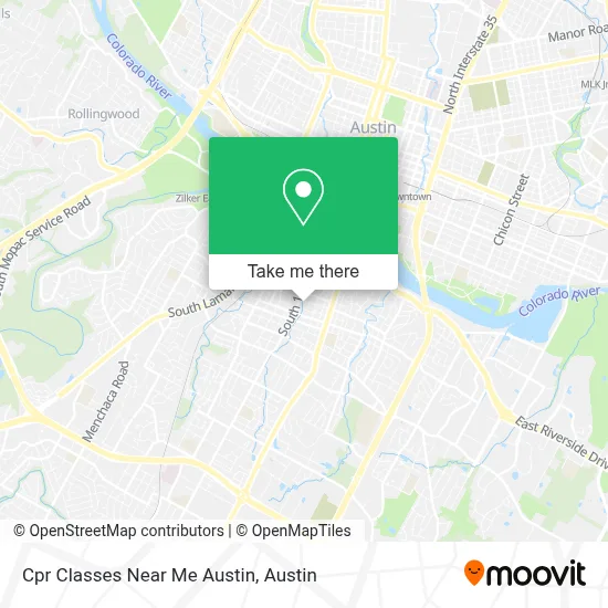 Cpr Classes Near Me Austin map
