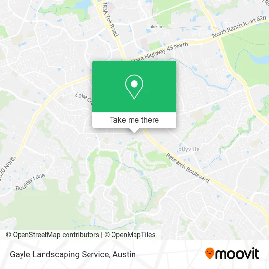 Gayle Landscaping Service map