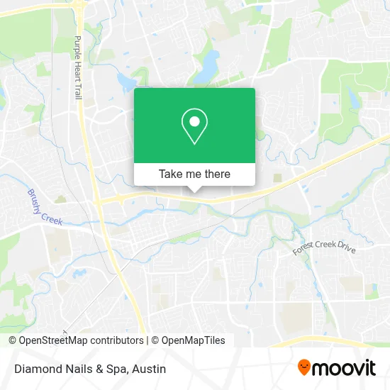Diamond Nails & Spa map