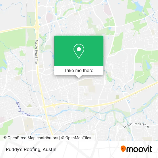 Ruddy's Roofing map