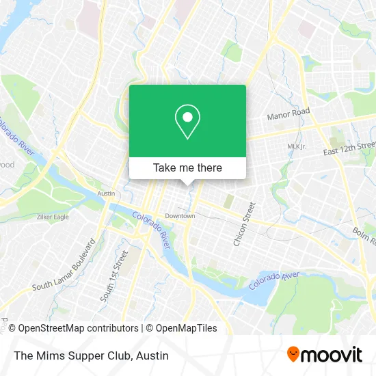 The Mims Supper Club map