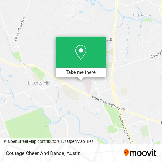 Courage Cheer And Dance map