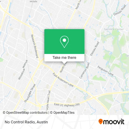 No Control Radio map
