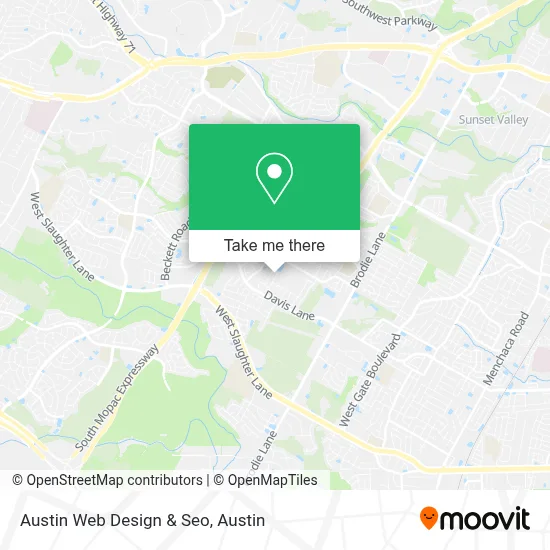 Austin Web Design & Seo map