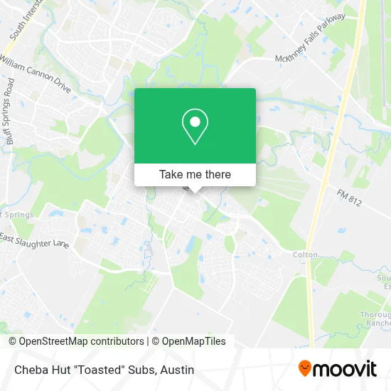 Cheba Hut "Toasted" Subs map
