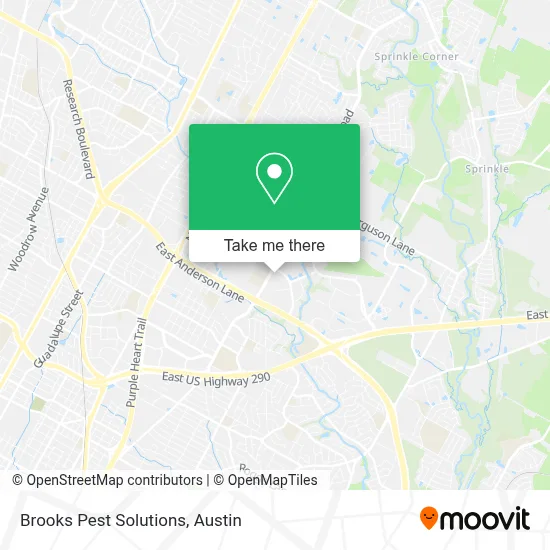 Brooks Pest Solutions map