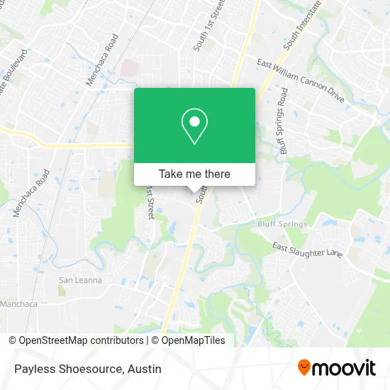 Payless Shoesource map