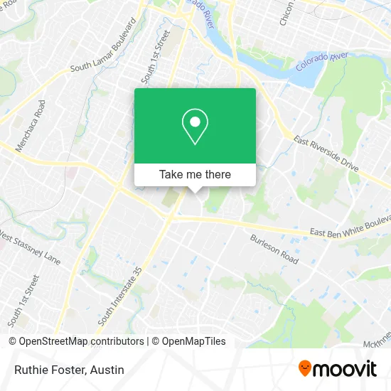 Ruthie Foster map