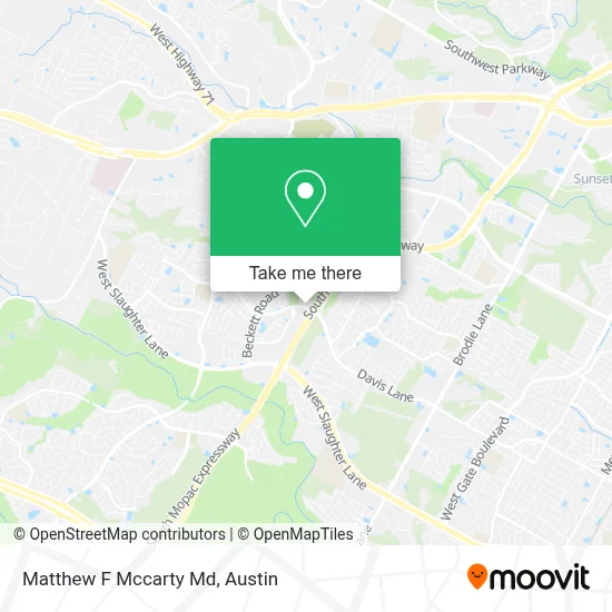 Matthew F Mccarty Md map