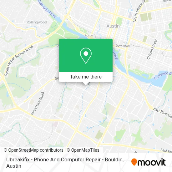 Ubreakifix - Phone And Computer Repair - Bouldin map