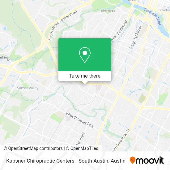 Kapsner Chiropractic Centers - South Austin map