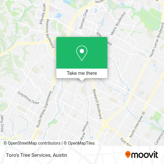 Toro's Tree Services map