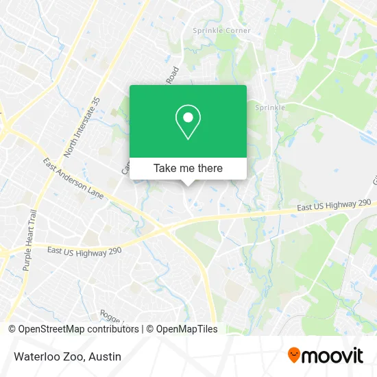 Waterloo Zoo map