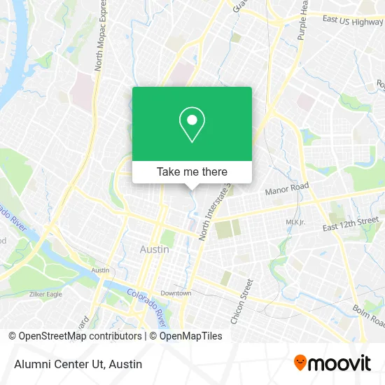 Alumni Center Ut map