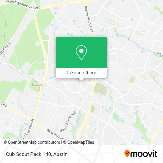 Cub Scout Pack 140 map