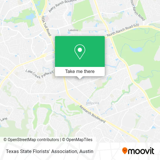 Texas State Florists' Association map