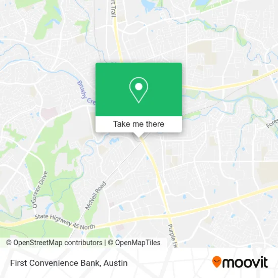 First Convenience Bank map