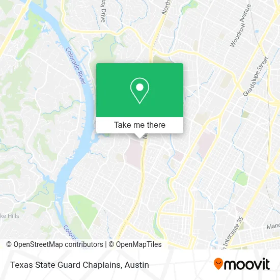 Mapa de Texas State Guard Chaplains