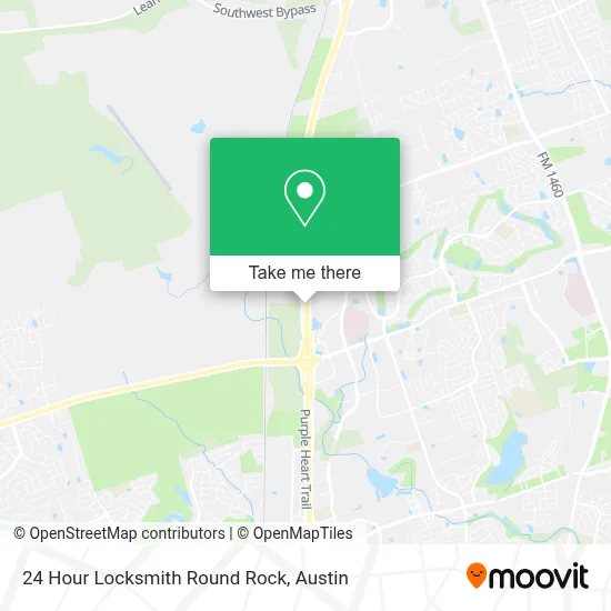 24 Hour Locksmith Round Rock map