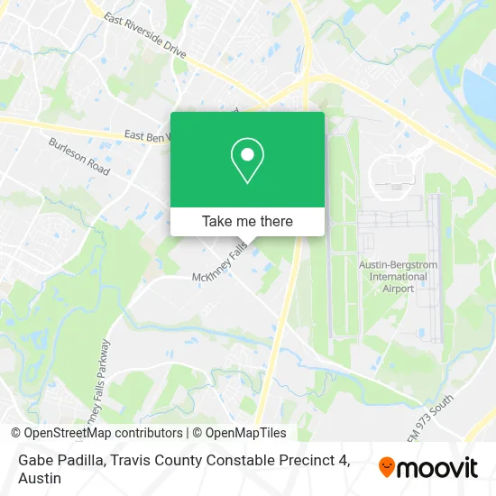 Gabe Padilla, Travis County Constable Precinct 4 map