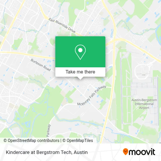 Kindercare at Bergstrom Tech map