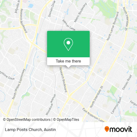 Lamp Posts Church map