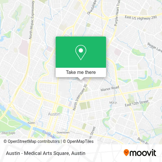 Austin - Medical Arts Square map