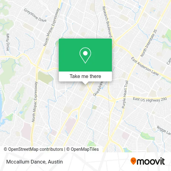 Mccallum Dance map