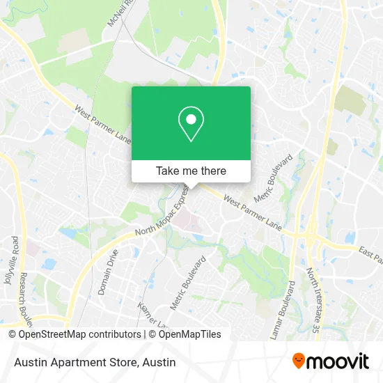 Austin Apartment Store map