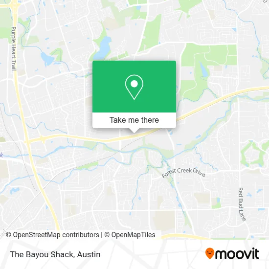 The Bayou Shack map