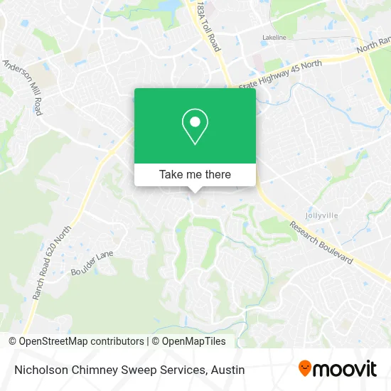 Nicholson Chimney Sweep Services map