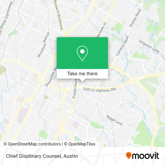 Chief Displinary Counsel map