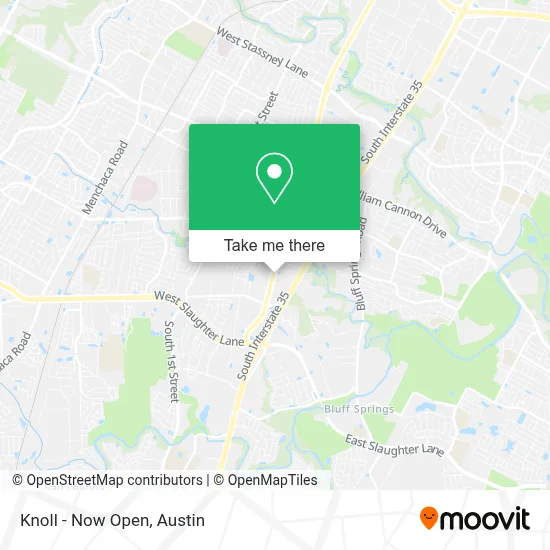 Knoll - Now Open map