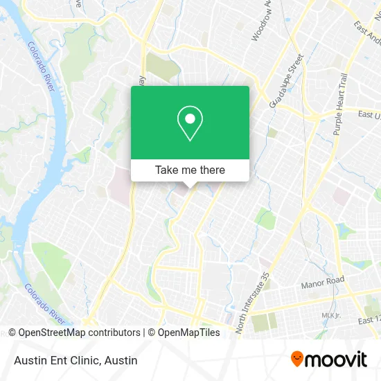 Austin Ent Clinic map